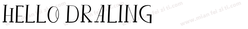 hello draling字体转换